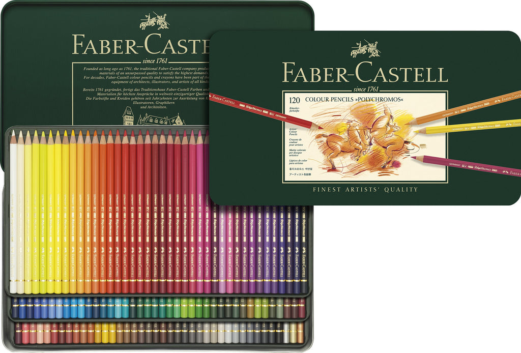 Faber-Castell Polychromos Artist's Colour pencils tin of 120 - Faber-Castell -  L.S.F. Group of Companies 