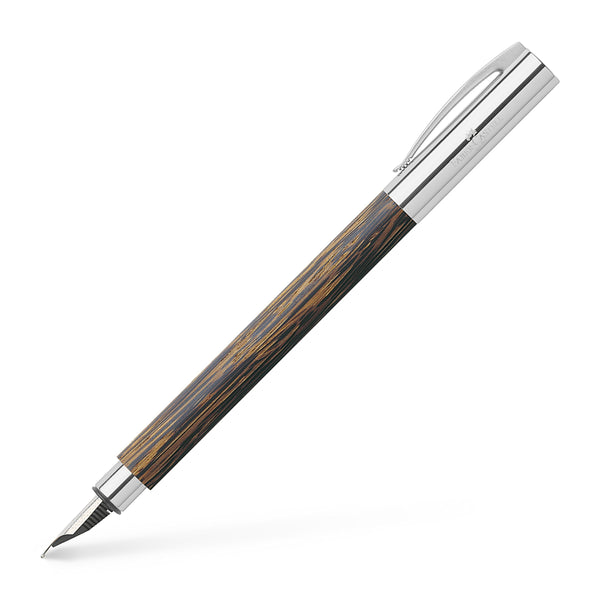 Faber-Castell 万年筆 EF木軸Ambition Pearwood Ambition pear wood fountain pen, F, reddish brown
