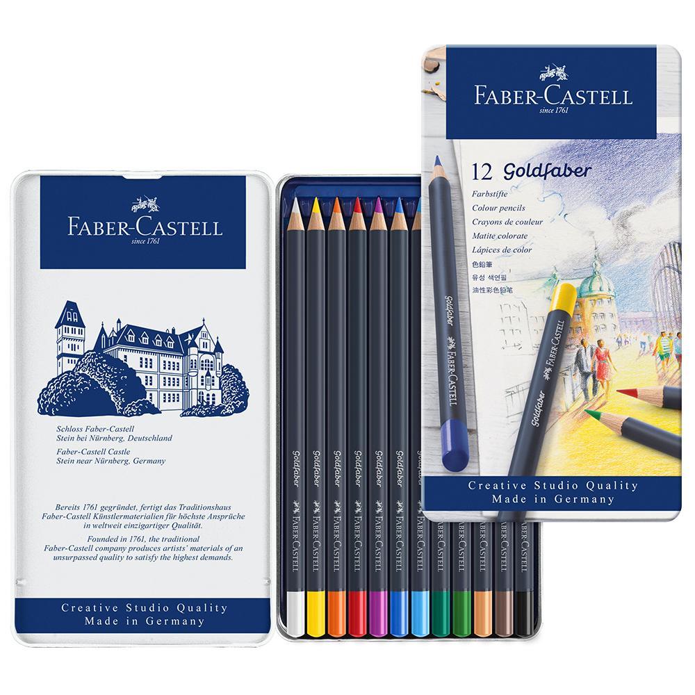 Faber-Castell Goldfaber Colour Pencils Tin of 12 - Faber-Castell - House of Fine Writing - Toronto, Canada