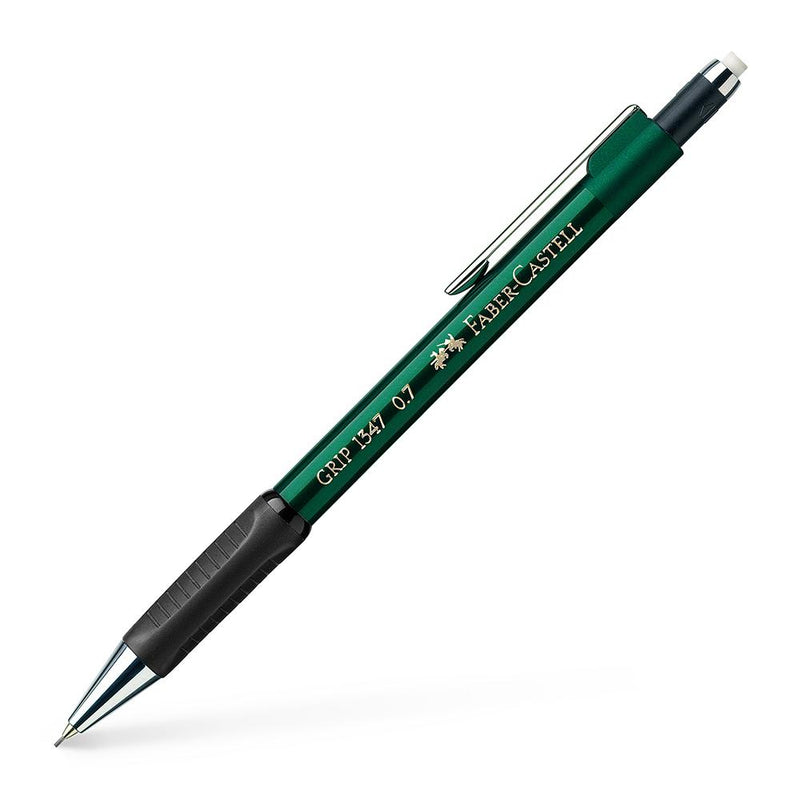 Faber-Castell Grip 1347 Mechanical Pencil - Faber-Castell - 0.7 - Colour Green Metallic - House of Fine Writing - Toronto, Canada