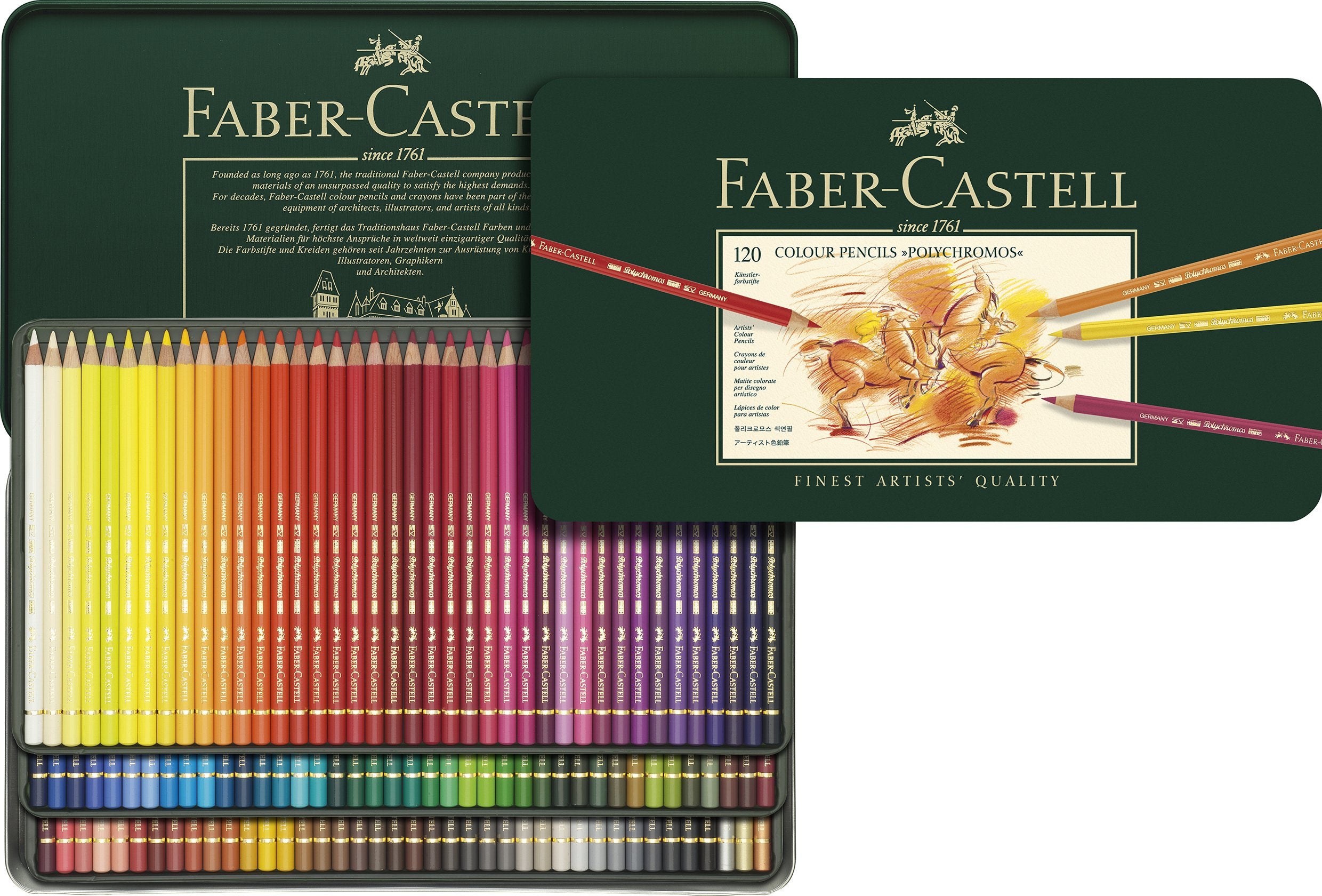 Faber-Castell Polychromos Artist's Colour pencils tin of 120