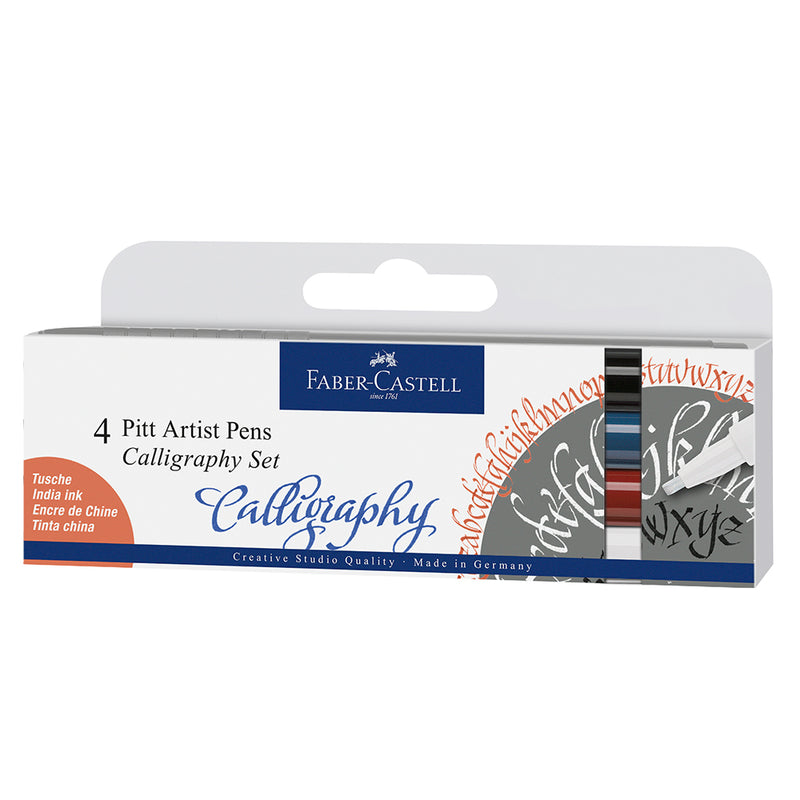 Faber-Castell Pitt Artist Pen Calligraphy Essential Set of 4 - House of Fine Writing - [Canada]