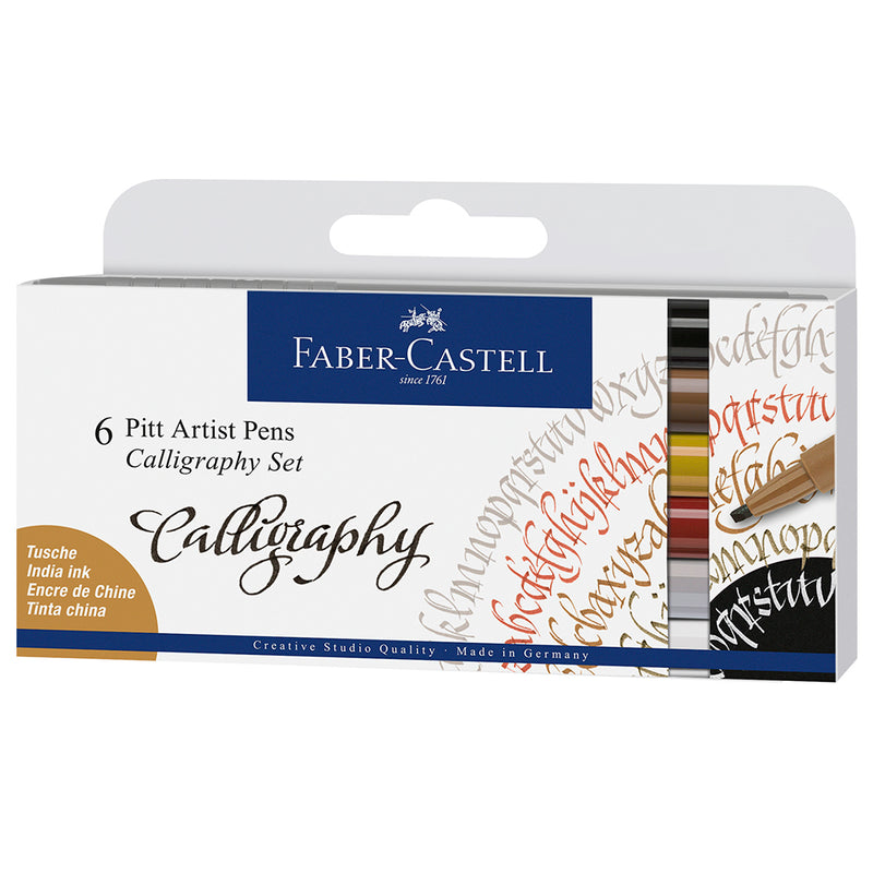 Faber-Castell Pitt Artist Pen Calligraphy Set of 6 - House of Fine Writing - [Canada]