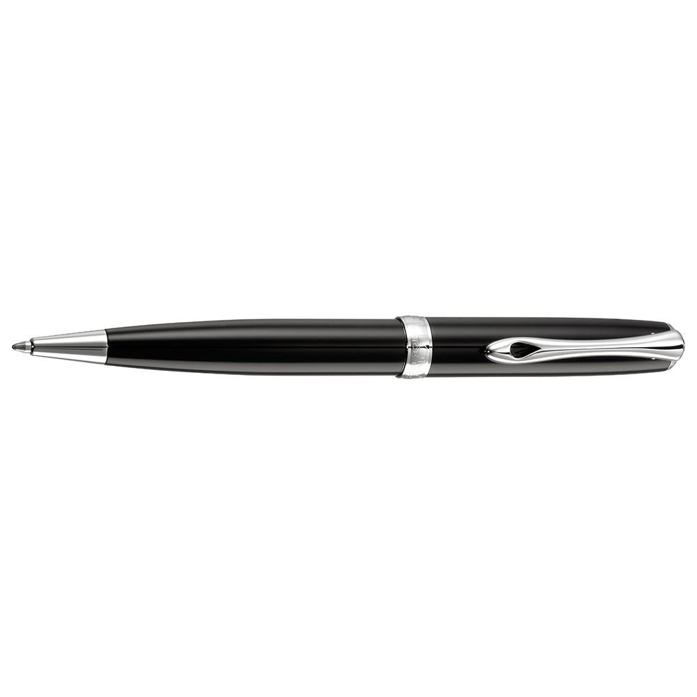 Diplomat Excellence A2 Ballpoint Pen - Diplomat - Colour Black Lacquer/Chrome - House of Fine Writing - Toronto, Canada