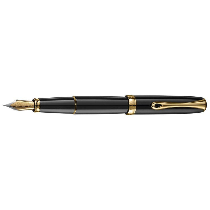 Diplomat Excellence A2 Fountain Pen - Diplomat - Colour Black Lacquer/Gold- House of Fine Writing - Toronto, Canada