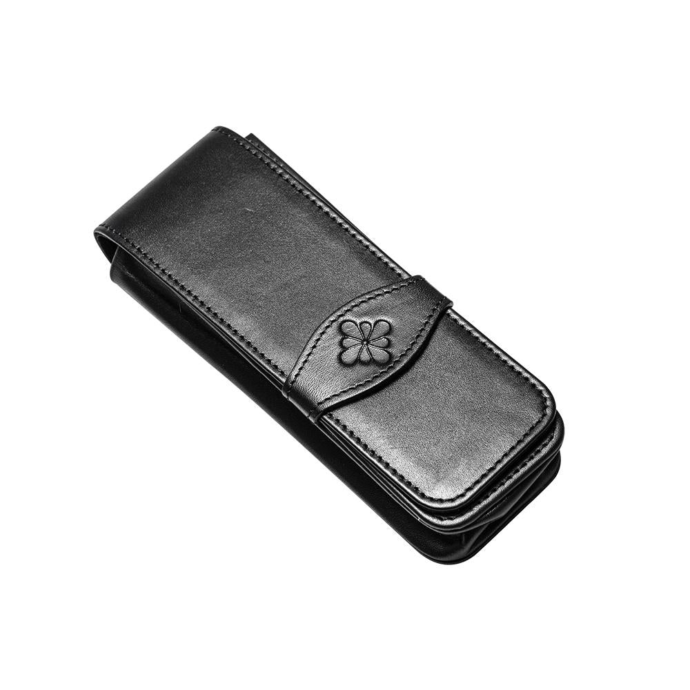 Diplomat Leather Triple Pen Case Black House of Fine Writing