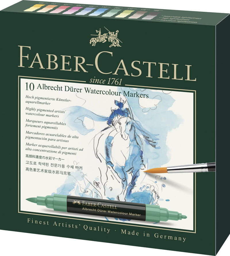 Faber-Castell Albrecht Duerer Watercolour Marker wallet of 10 - House of Fine Writing - Toronto, Canada