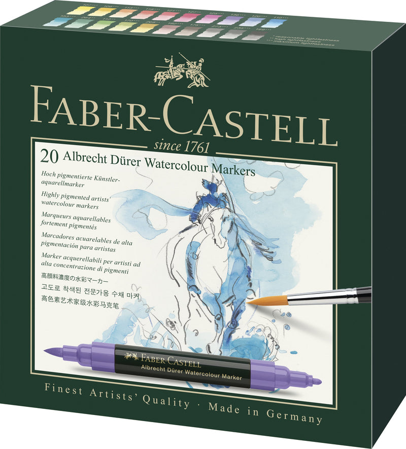Faber-Castell Albrecht Duerer Watercolour Marker Wallet of 20 - House of Fine Writing - Toronto, Canada