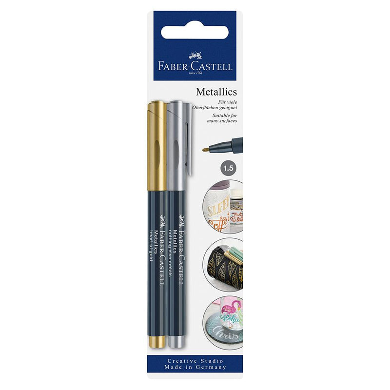 Faber-Castell Creative Studio Metallic Marker - Faber-Castell - Colour Gold and Silver - House of Fine Writing - Toronto, Canada