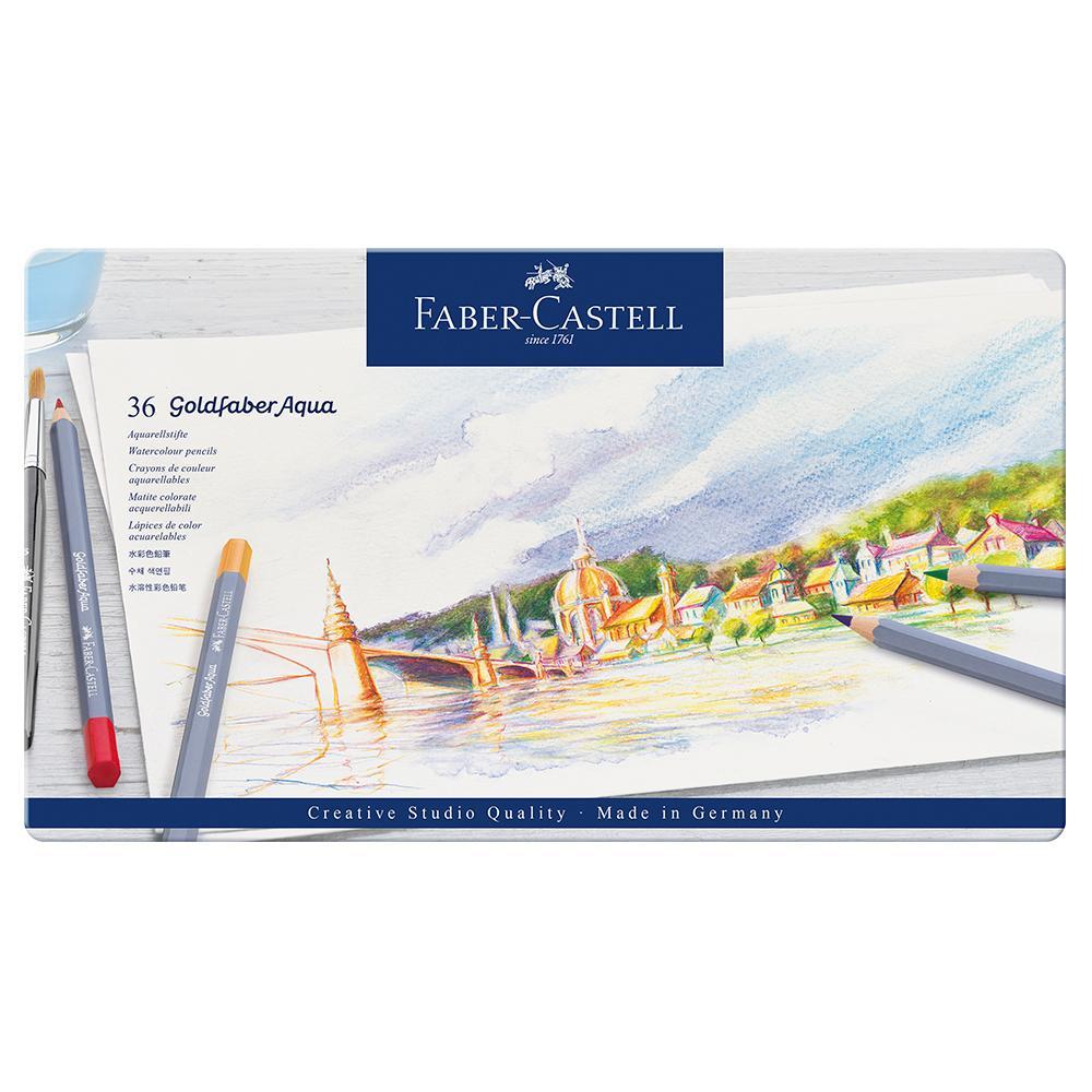 Faber-Castell Goldfaber Aqua Watercolour Pencils Tin of 36 - Faber-Castell - House of Fine Writing - Toronto, Canada