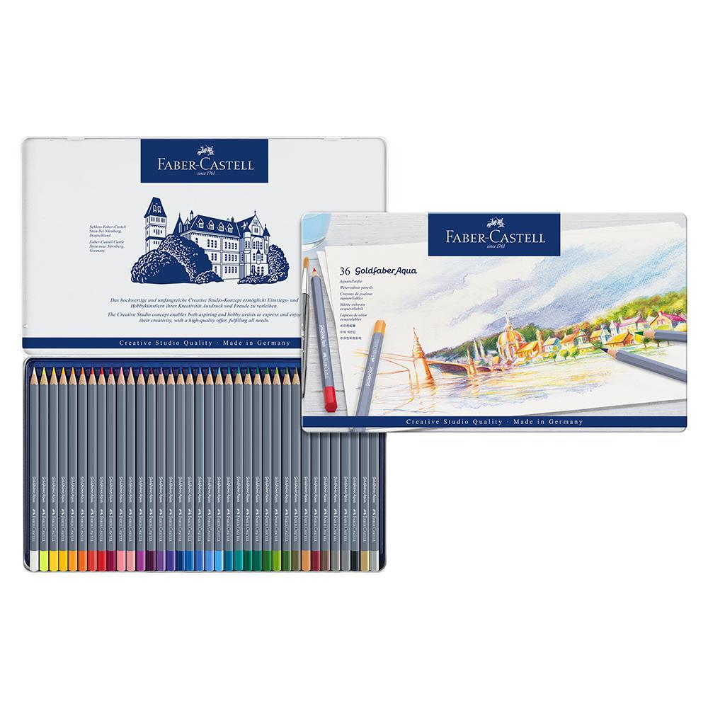 Faber-Castell Goldfaber Aqua Watercolour Pencils Tin of 36 - Faber-Castell - House of Fine Writing - Toronto, Canada