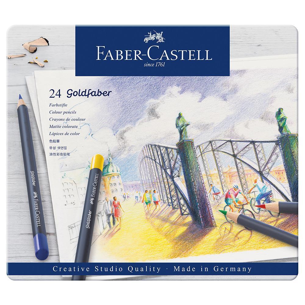 Faber-Castell Goldfaber Colour Pencils Tin of 24 - Faber-Castell - House of Fine Writing - Toronto, Canada