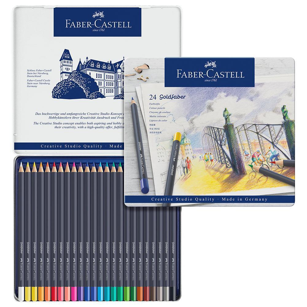 Faber-Castell Goldfaber Colour Pencils Tin of 24 - Faber-Castell - House of Fine Writing - Toronto, Canada
