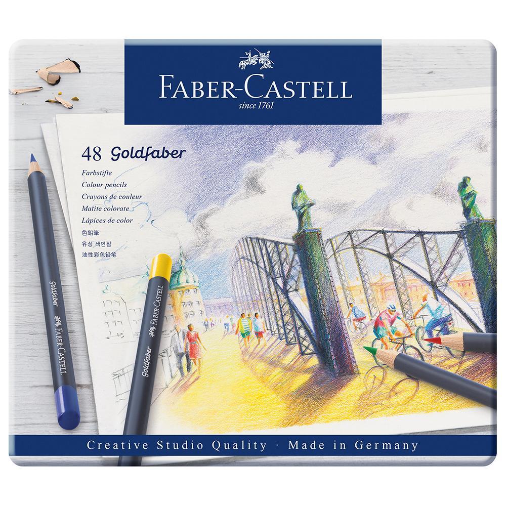 Faber-Castell Goldfaber Colour Pencils Tin of 48 - Faber-Castell - House of Fine Writing - Toronto, Canada