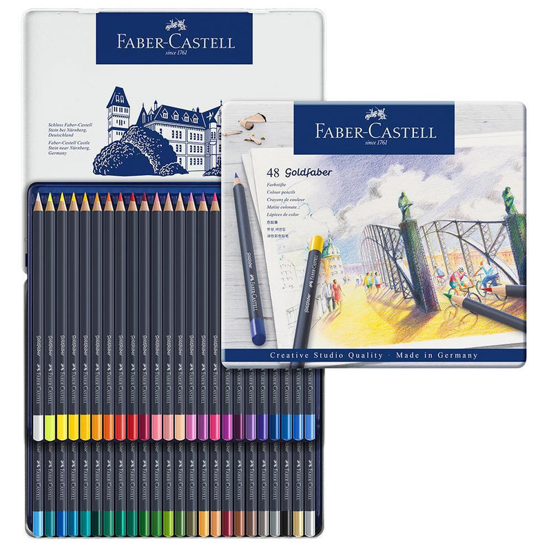 Faber-Castell Goldfaber Colour Pencils Tin of 48 - Faber-Castell - House of Fine Writing - Toronto, Canada