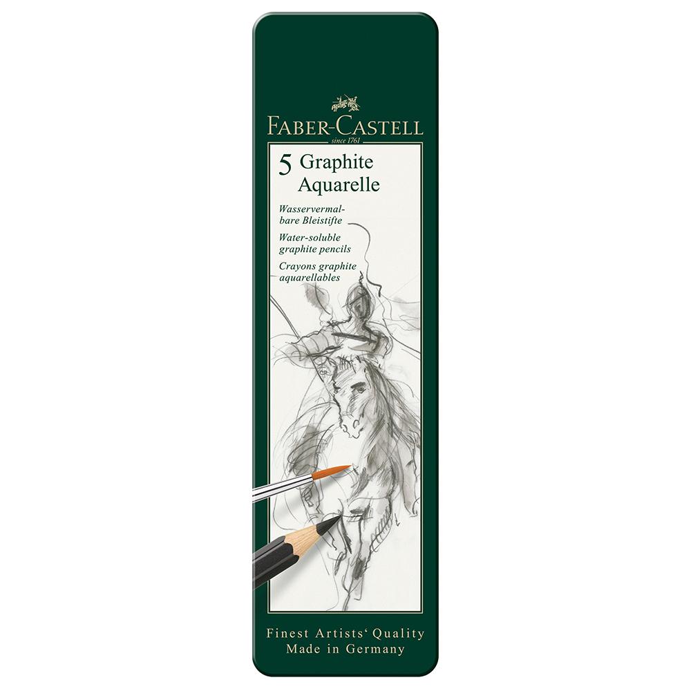 Faber-Castell Graphite Aquarelle Tin of 5 - Faber-Castell - House of Fine Writing - Toronto, Canada
