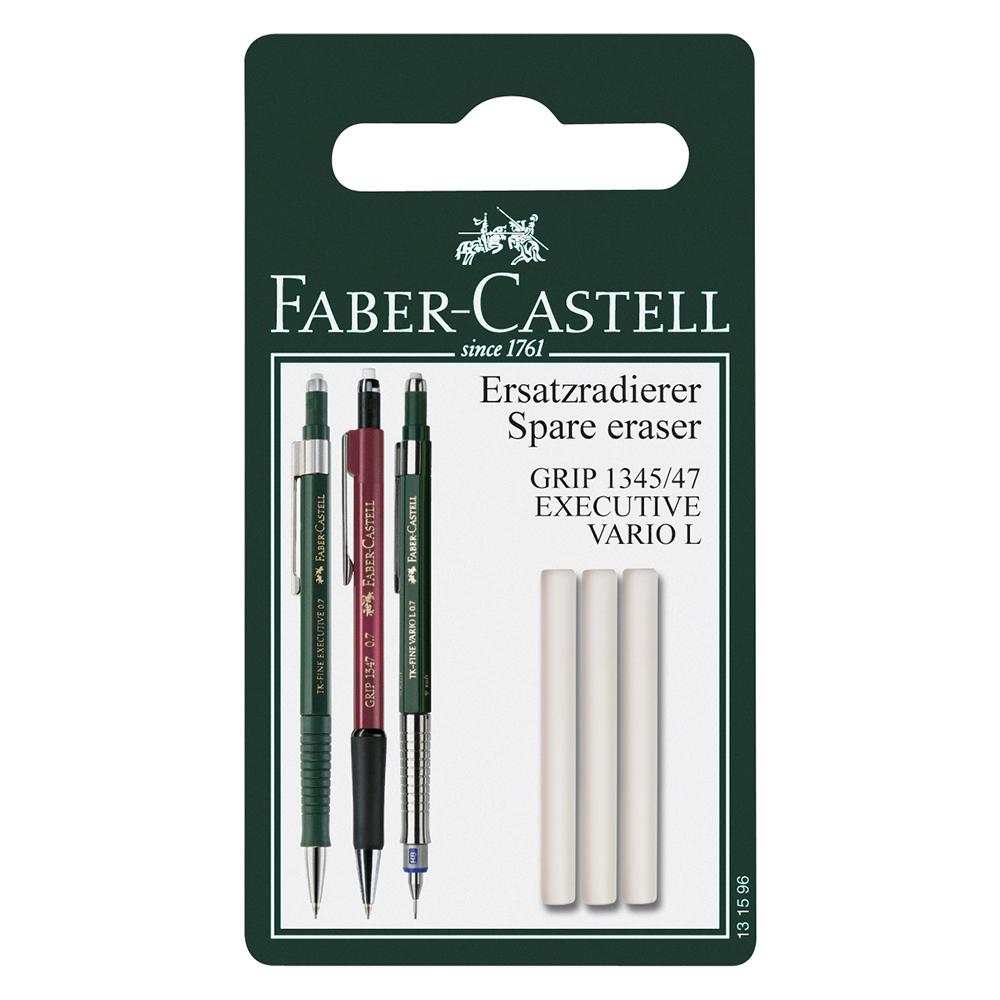 Faber-castell Grip 1345/47 Spare Erasers for Mechanical Pencil Set