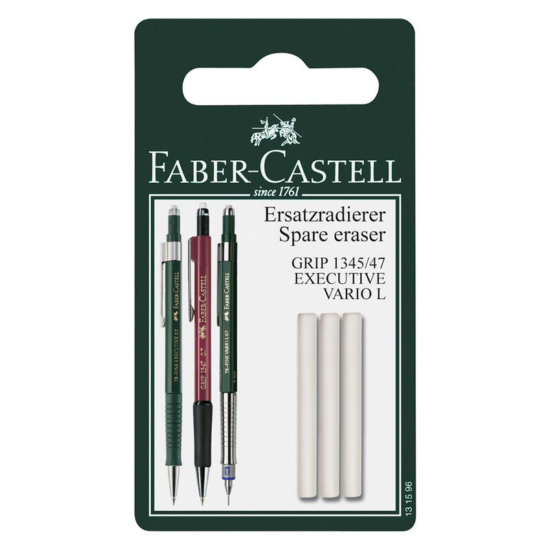 Faber-Castell Grip 1347/47 Mechanical Pencil Spare Eraser Set of 3 - Faber-Castell - House of Fine Writing - Toronto, Canada