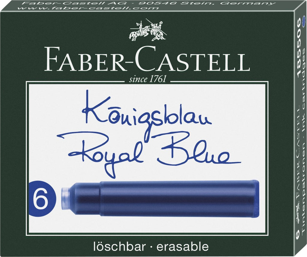 Faber-Castell Hexo Blue Fountain Pen, Ballpoint Pen & Ink Bottle