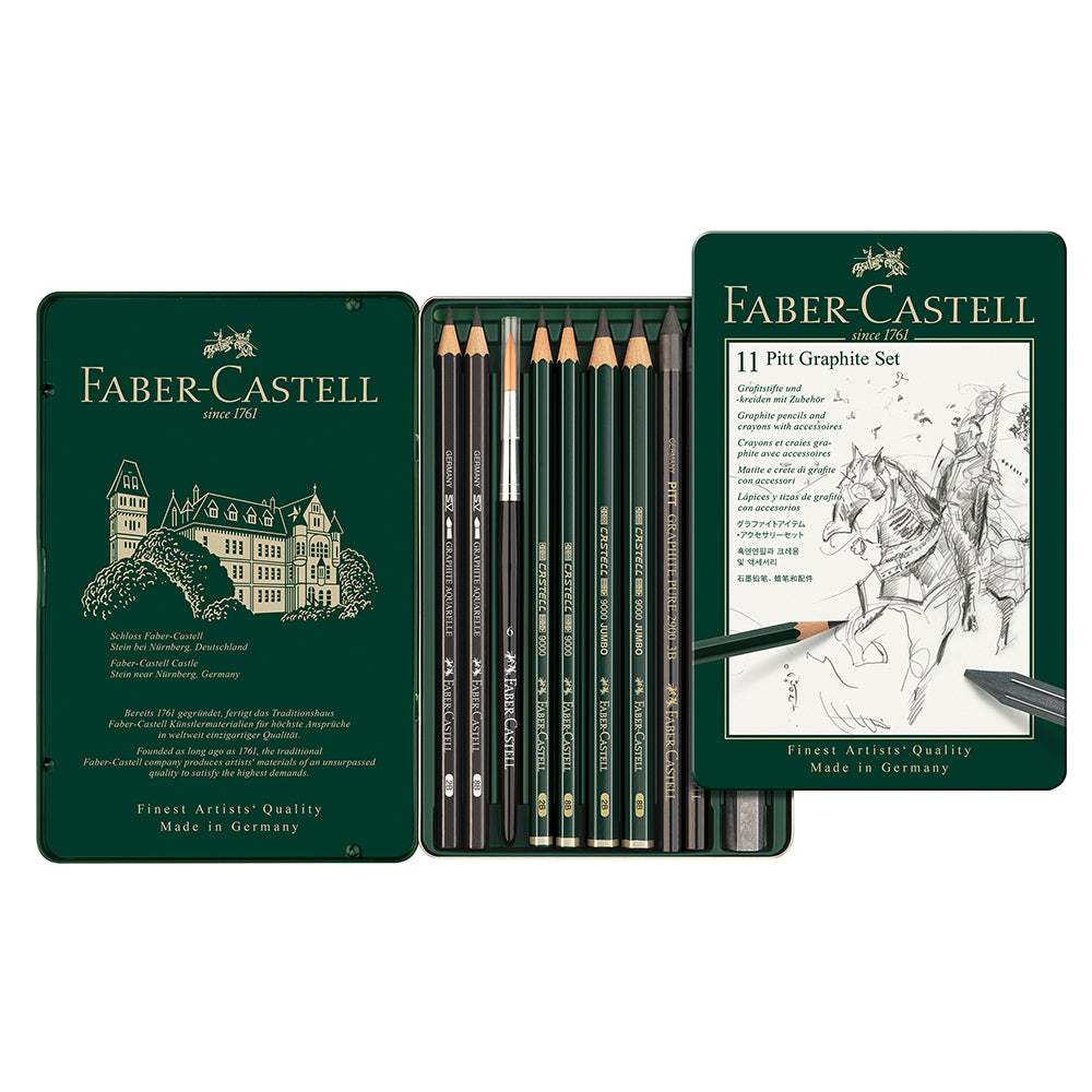 Faber-Castell Pitt Graphite Set Tin of 11 - House of Fine Writing - [Canada]