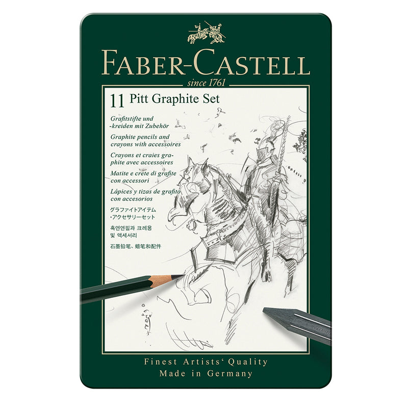 Faber-Castell Pitt Graphite Set Tin of 11 - House of Fine Writing - [Canada]