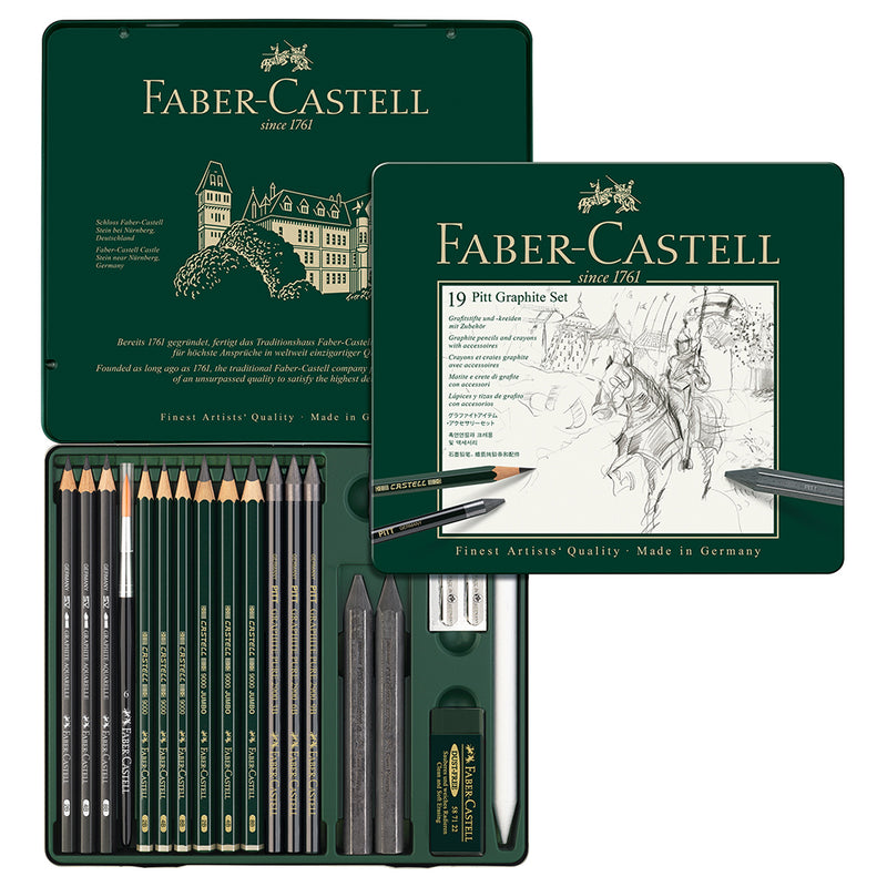 Faber-Castell Pitt Graphite Set Tin of 19 - House of Fine Writing - [Canada]